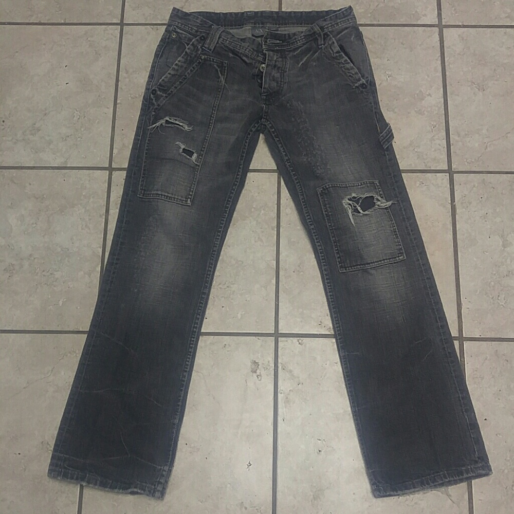Men's Armani Exchange Distressed Jean